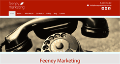 Desktop Screenshot of feeneymarketing.com.au