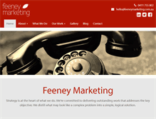 Tablet Screenshot of feeneymarketing.com.au